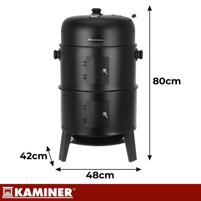 Grill ogrodowy 3 w 1/grill, wędzarnia, palenisko/