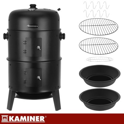 Grill ogrodowy 3 w 1/grill, wędzarnia, palenisko/