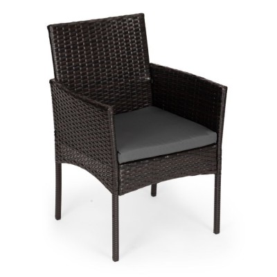 Garder furniture set - 2 chairs and table /brown/MG