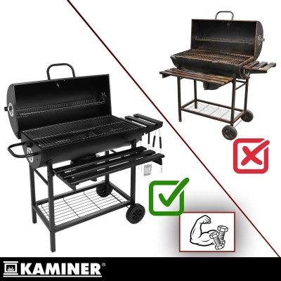 Grill ogrodowy węglowy z pokrywą