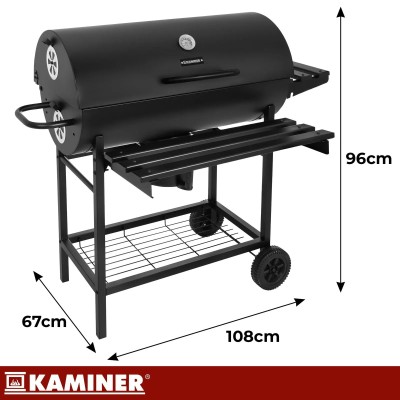 Grill ogrodowy węglowy z pokrywą