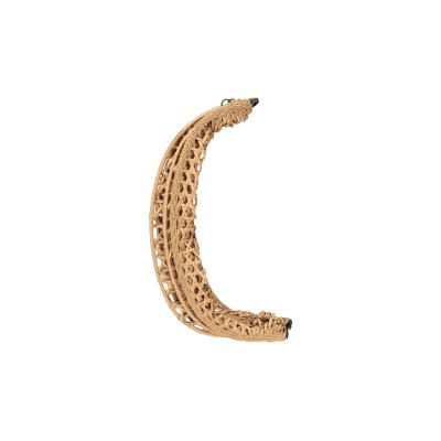 Hanging chair cocoon on a frame /beige/