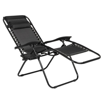 Garden lounger /black/