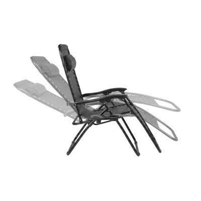 Garden lounger /black/