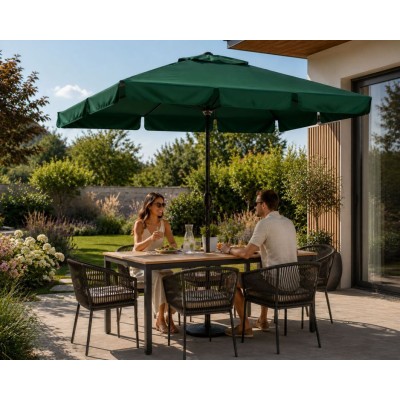 Garden umbrella rectangular/green/