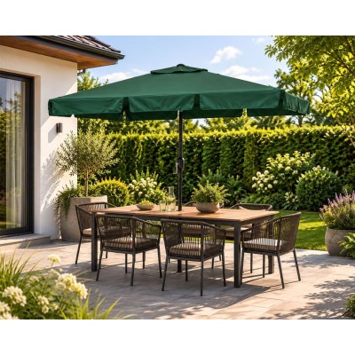 Garden umbrella rectangular/green/