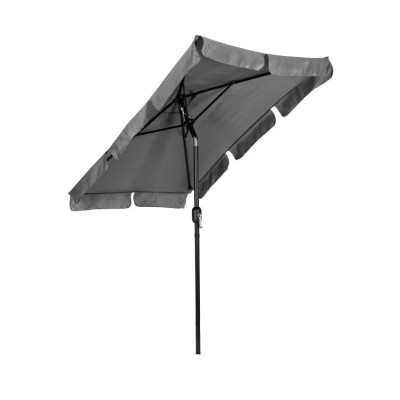 Parasol ogrodowy prostokątny składany skośny /szary/