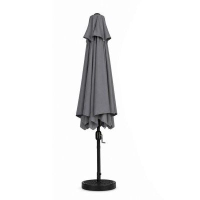 Parasol ogrodowy prostokątny składany skośny /szary/