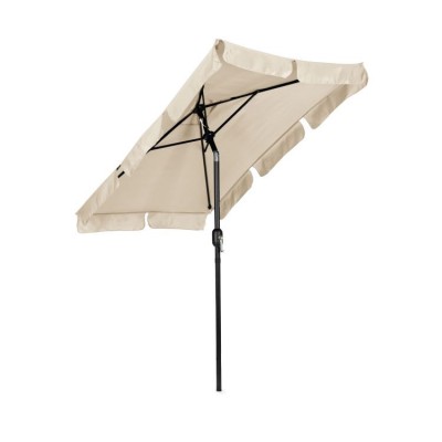 Garden umbrella rectangular/beige/
