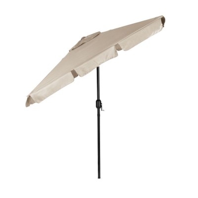 Garden umbrella rectangular/beige/