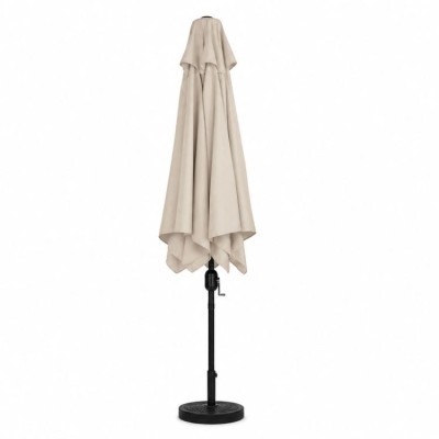 Garden umbrella rectangular/beige/