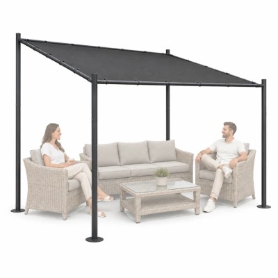 pergola ogrodowa tarasowa 300 cm x 300 cm /szara/