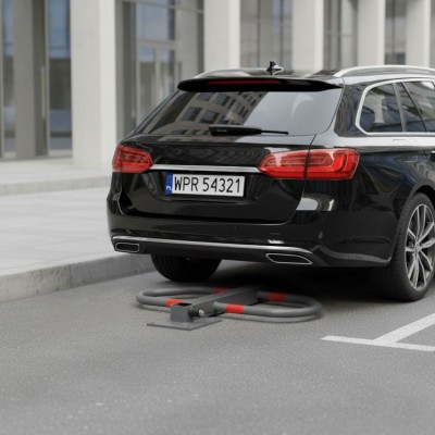 Blokada parkingowa składana zapora 50 cm