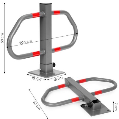 Blokada parkingowa składana zapora 50 cm