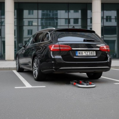 Blokada parkingowa składana zapora 45 cm