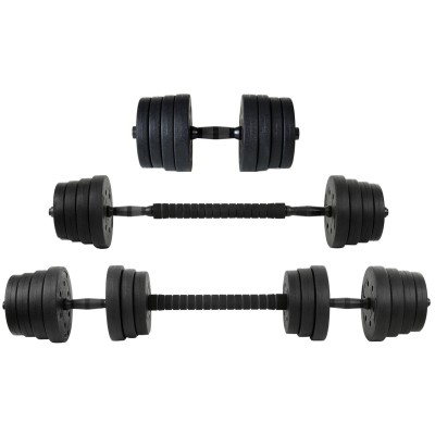 copy of Adjustable bituminous dumbbells set 20 kg with...