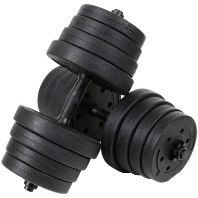 copy of Adjustable bituminous dumbbells set 20 kg with barbell function