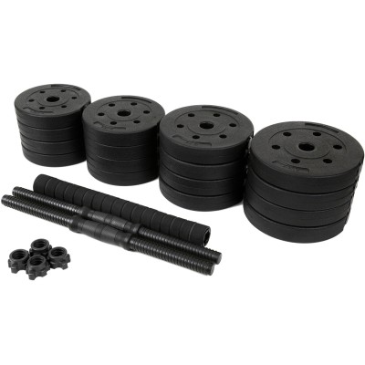 copy of Adjustable bituminous dumbbells set 20 kg with barbell function