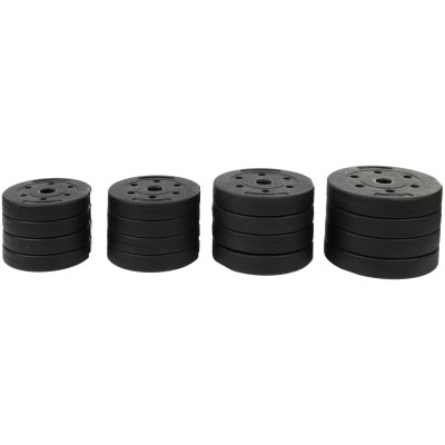copy of Adjustable bituminous dumbbells set 20 kg with barbell function