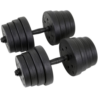 copy of Adjustable bituminous dumbbells set 20 kg with barbell function