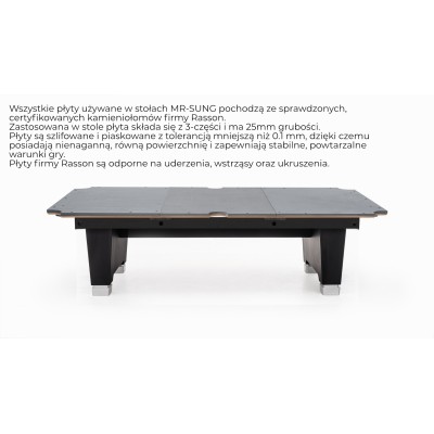 Stół bilardowy MR-sung RASSON HERO BLACK 9ft