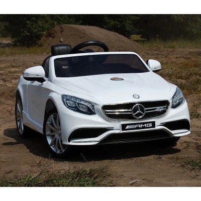 MERCEDES S63 AMG LICENCJA,  MIĘKKIE KOŁA EVA FULL OPCJA/HL169