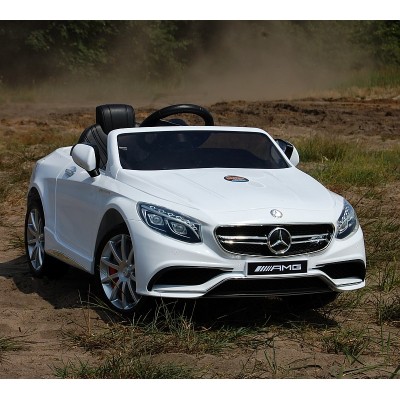 MERCEDES S63 AMG LICENCJA,  MIĘKKIE KOŁA EVA FULL OPCJA/HL169