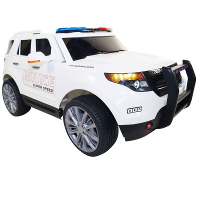 MEGA POLICJA Z MEGAFONEM I RADIEM, MIĘKKIE KOŁA/9935