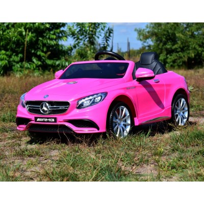 MERCEDES S63 AMG LICENCJA,  MIĘKKIE KOŁA EVA FULL OPCJA, WOLNY START, MIĘKKIE SIEDZENIE/HL169