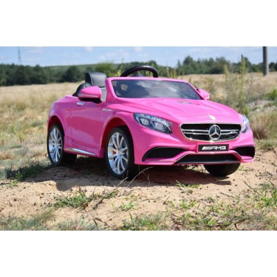 MERCEDES S63 AMG LICENCJA,  MIĘKKIE KOŁA EVA FULL OPCJA, WOLNY START, MIĘKKIE SIEDZENIE/HL169