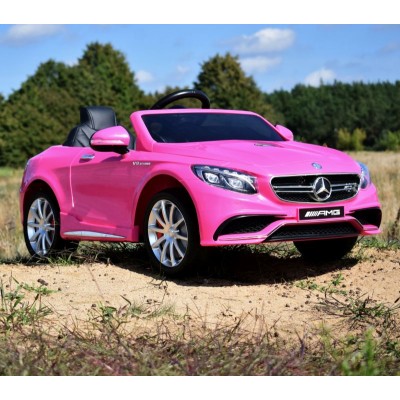 MERCEDES S63 AMG LICENCJA,  MIĘKKIE KOŁA EVA FULL OPCJA, WOLNY START, MIĘKKIE SIEDZENIE/HL169