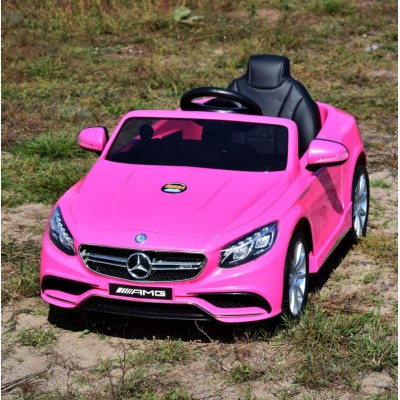 MERCEDES S63 AMG LICENCJA,  MIĘKKIE KOŁA EVA FULL OPCJA, WOLNY START, MIĘKKIE SIEDZENIE/HL169