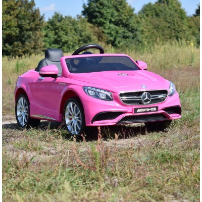 MERCEDES S63 AMG LICENCJA,  MIĘKKIE KOŁA EVA FULL OPCJA, WOLNY START, MIĘKKIE SIEDZENIE/HL169