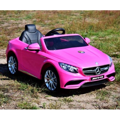 MERCEDES S63 AMG LICENCJA,  MIĘKKIE KOŁA EVA FULL OPCJA, WOLNY START, MIĘKKIE SIEDZENIE/HL169