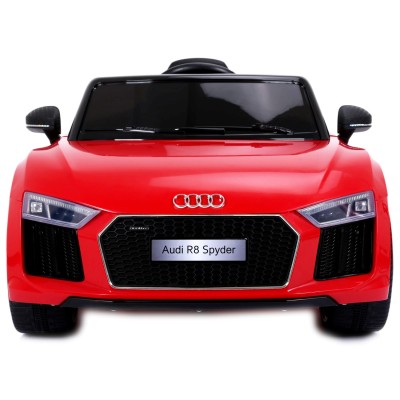 ORYGINALNE AUDI  R8 SPYDER  W NAJLEPSZEJ WERSJI, MIĘKKIE SIEDZENIE, PILOT 2.4 GHZ/ 2198