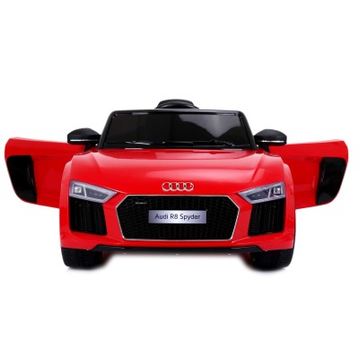 ORYGINALNE AUDI  R8 SPYDER  W NAJLEPSZEJ WERSJI, MIĘKKIE SIEDZENIE, PILOT 2.4 GHZ/ 2198