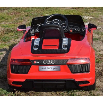 ORYGINALNE AUDI  R8 SPYDER  W NAJLEPSZEJ WERSJI, MIĘKKIE SIEDZENIE, PILOT 2.4 GHZ/ 2198