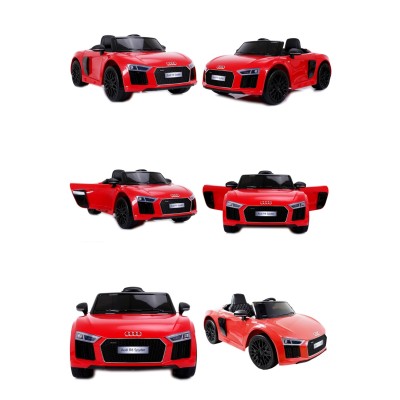 ORYGINALNE AUDI  R8 SPYDER  W NAJLEPSZEJ WERSJI, MIĘKKIE SIEDZENIE, PILOT 2.4 GHZ/ 2198