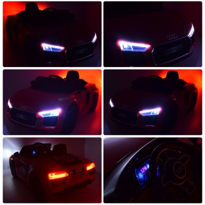 ORYGINALNE AUDI  R8 SPYDER  W NAJLEPSZEJ WERSJI, MIĘKKIE SIEDZENIE, PILOT 2.4 GHZ/ 2198