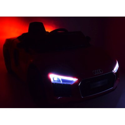 ORYGINALNE AUDI  R8 SPYDER  W NAJLEPSZEJ WERSJI, MIĘKKIE SIEDZENIE, PILOT 2.4 GHZ/ 2198