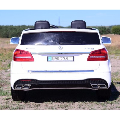 MERCEDES GLS 63,  4 SILNIKI, 2X12 V, MIĘKKIE KOŁA, MIĘKKIE SIEDZENIE, KLIMATYZACJA DLA 2 DZIECI/HL228