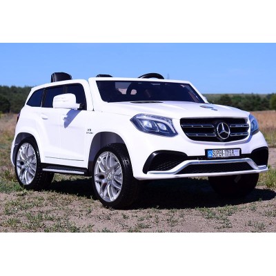 MERCEDES GLS 63,  4 SILNIKI, 2X12 V, MIĘKKIE KOŁA, MIĘKKIE SIEDZENIE, KLIMATYZACJA DLA 2 DZIECI/HL228