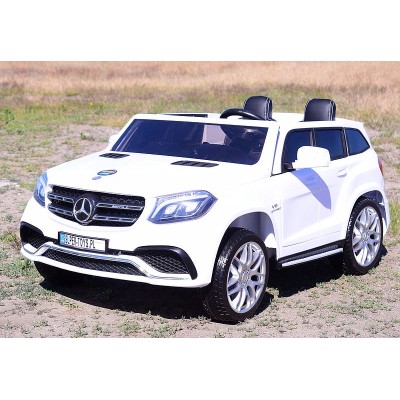 MERCEDES GLS 63,  4 SILNIKI, 2X12 V, MIĘKKIE KOŁA, MIĘKKIE SIEDZENIE, KLIMATYZACJA DLA 2 DZIECI/HL228