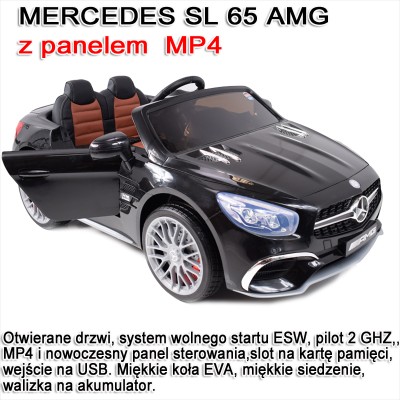 MERCEDES SL65 AMG PILOT, WOLNY START, WALIZKA DO AKUMULATORA ,  MP4 /XMX602