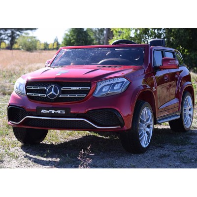 MERCEDES GLS 63,  4 SILNIKI, 2X12 V, MIĘKKIE KOŁA, MIĘKKIE SIEDZENIE DLA 2 DZIECI/HL228
