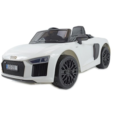 ORYGINALNE AUDI  R8 SPYDER  W NAJLEPSZEJ WERSJI, MIĘKKIE SIEDZENIE, PILOT 2.4 GHZ/ 2198