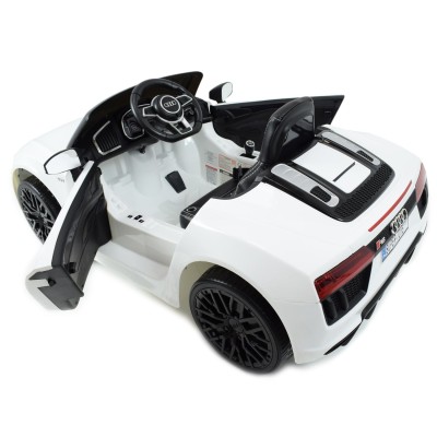 ORYGINALNE AUDI  R8 SPYDER  W NAJLEPSZEJ WERSJI, MIĘKKIE SIEDZENIE, PILOT 2.4 GHZ/ 2198