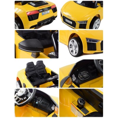 NAJNOWSZE ORYGINALNE AUDI R8 NA LICENCJI MIĘKKIE SIEDZENIE, MIĘKKIE KOŁA SUPER JAKOŚĆ/HL1818