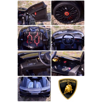 ORYGINALNE LAMBORGHINI AVENTADOR PEŁNA OPCJA, MIĘKKIE KOŁA, MIĘKKIE SIEDZENIE/BDM0913