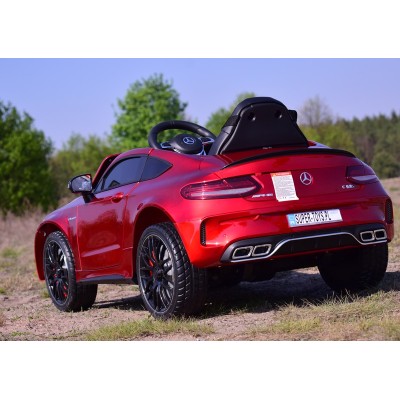 MERCEDES C 63 S COUPE, MIĘKKIE SIEDZENIE , MIEKKIE KOŁA, SYSTEM ESW, 5 PUNKTOWE PASY /QY-1588